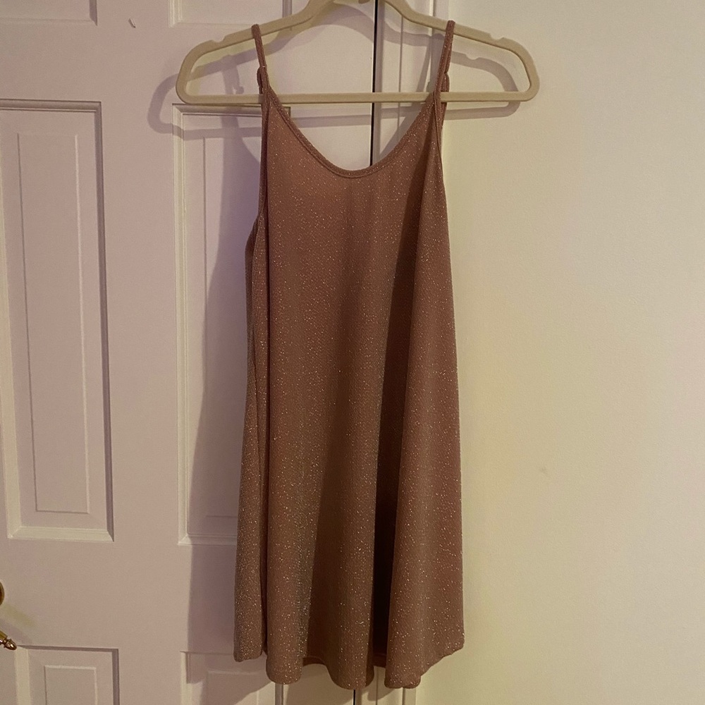 Nude shimmer dress